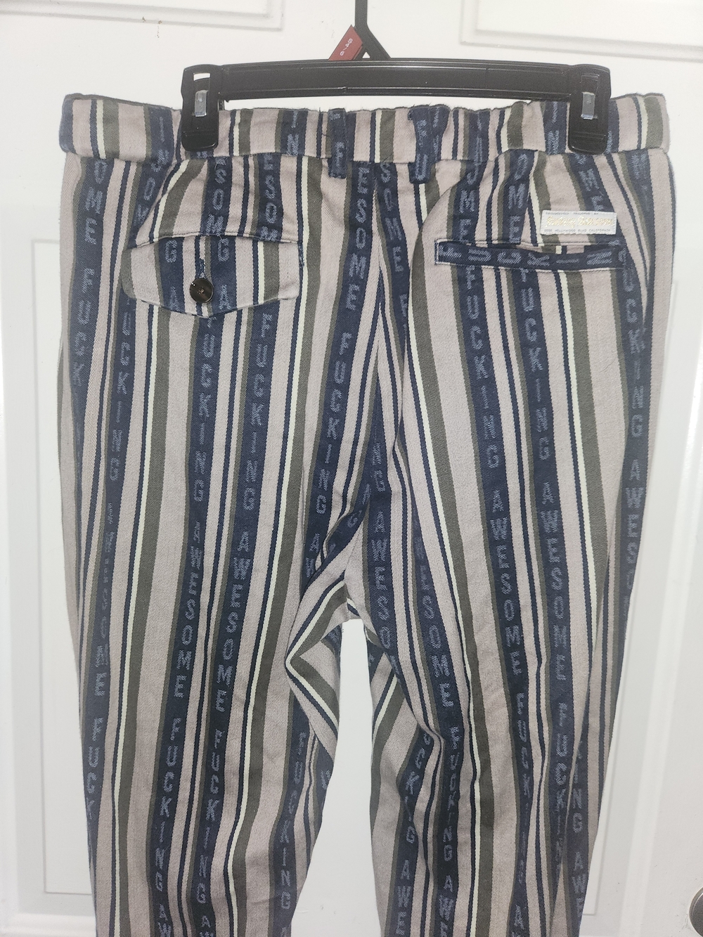FA Striped Blue, Gray and Cream Men’s Chinos